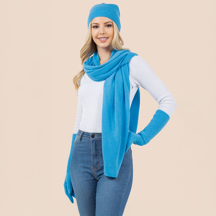 3PCS - Solid Winter Beanie Hat Scarf Gloves Set and other Purchase Wholesale patapouf. Free Returns & Net 60 Terms on Faire trending on Faire.