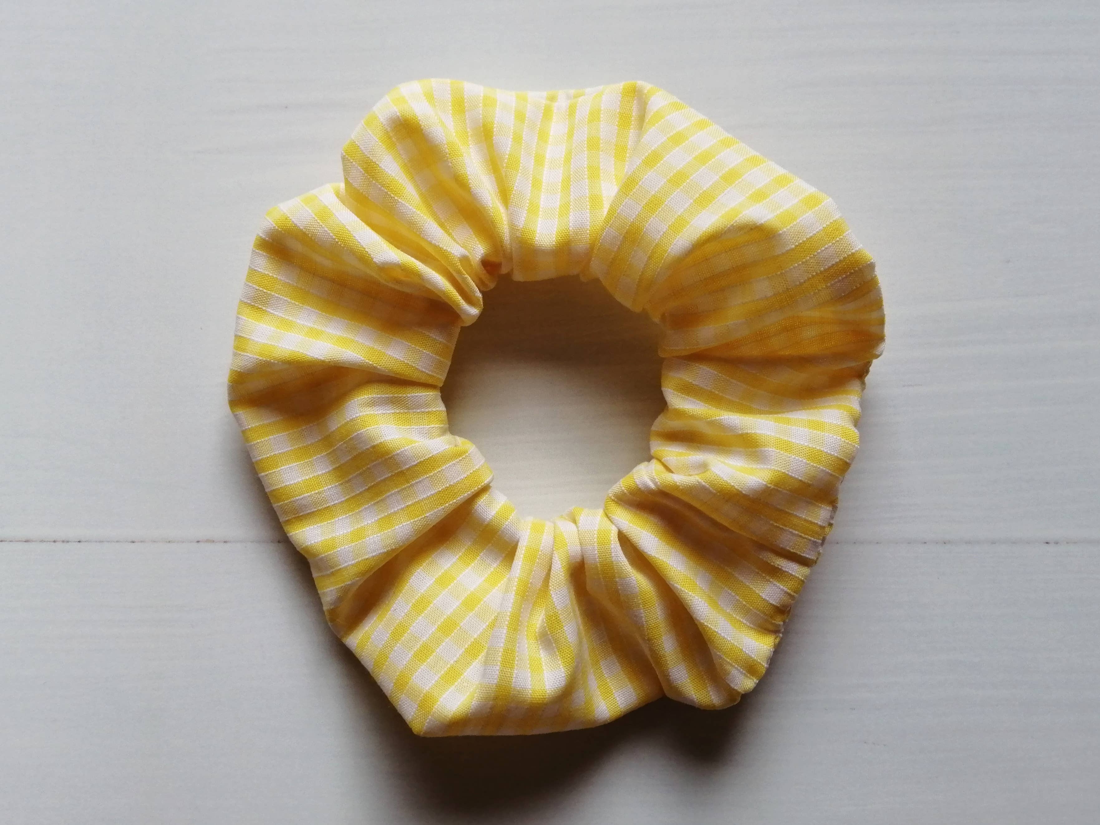 Hannah and me – wholesale Scrunchie - Women’s – Gingham scrunchie, school hair accessory, checked scrunchies7