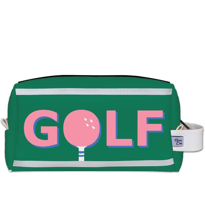 GOLF Green Preppy Pouch and Ball Bag for wholesale by Anne Cate