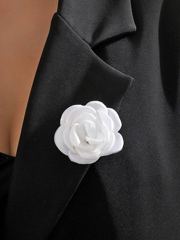 VividLux - Wholesale Brooch - Solid Color Three-Dimensional Flower Brooch Accessories1