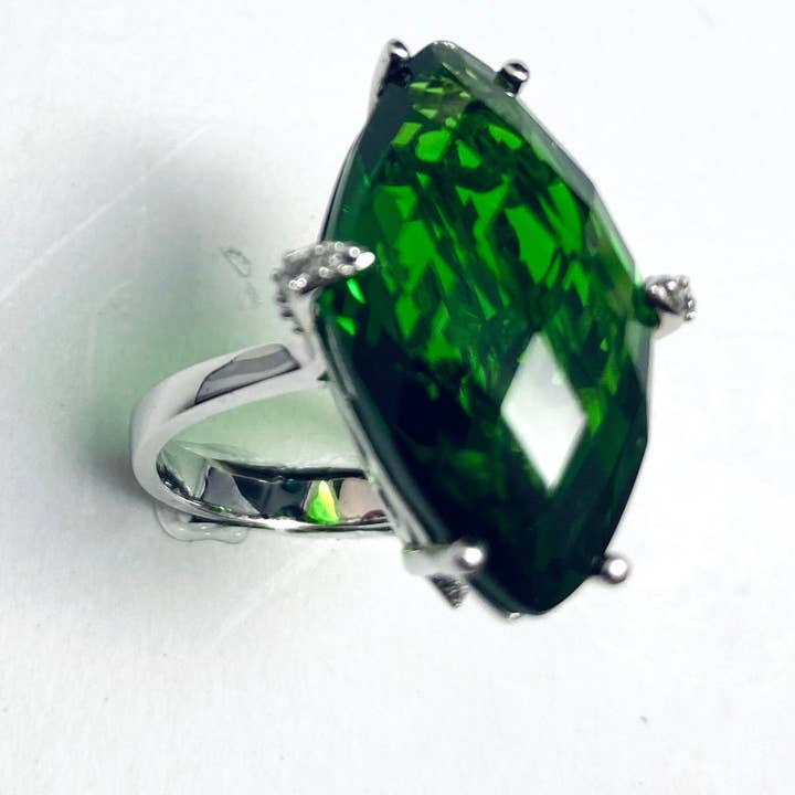 Markies Mt St Helens Heleniet Ruit Zilveren Ring voor wholesale door Twan Kee Jewelry