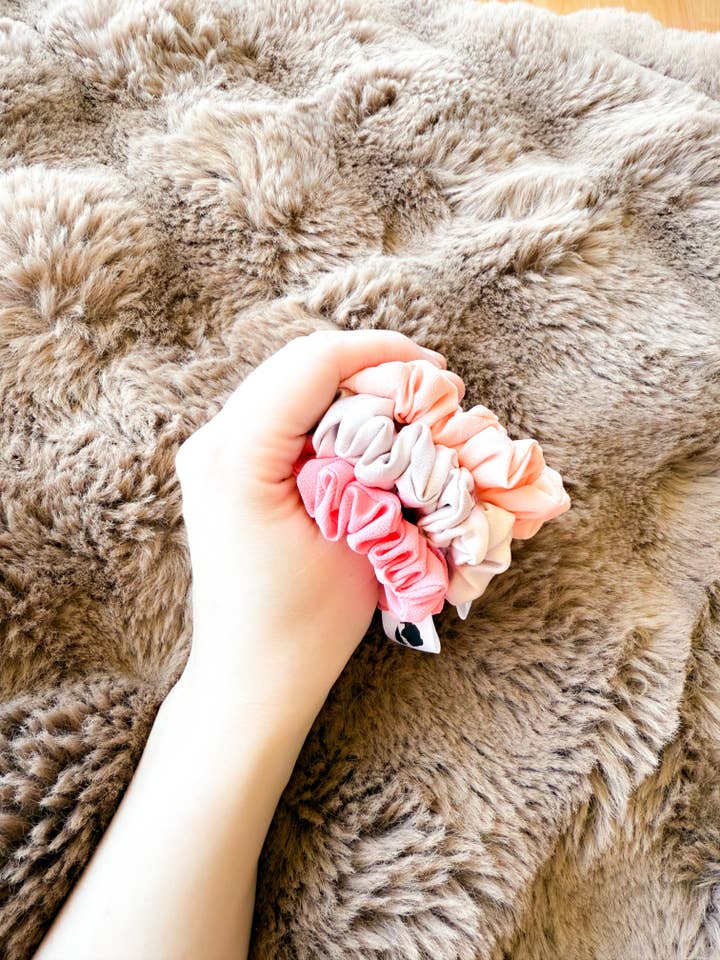Mini Mini Scrunchie Sherbet Trio🍦 for wholesale by Knot Kinky HairTies