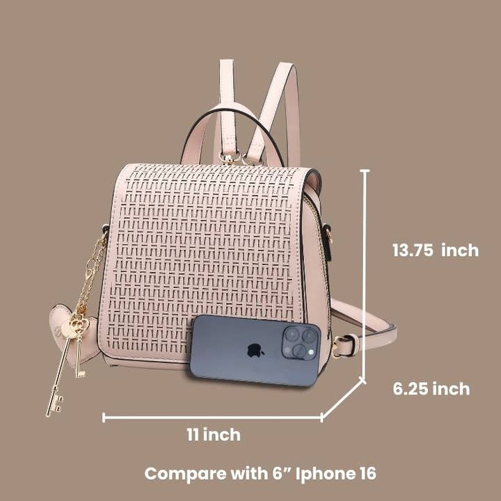 Brangio (Italy) Company Inc. - Wholesale Rugzak - Dames - Brangio Heart Key Mini Rugzak & Handtas8