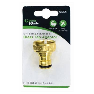 Female Brass Threaded Tap Adaptor - 3/4" for wholesale by Rinkit Ltd
