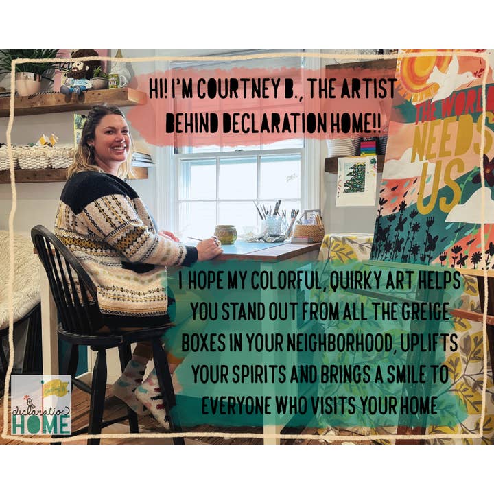 Declaration HOME - Wholesale Flag - Peace + Well Being Ombre Garden and House Flag -Double Sided7