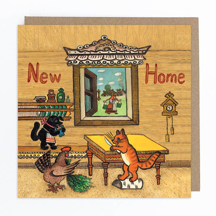 House Chores New Home Carte de vœux pour la vente par Kapelki Art