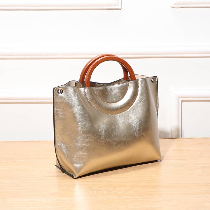 INES DELAURE - Venta al por mayor Bolso con asas - Mujer - Bolso dos en uno, asas redondas, correa de hombro extraíble