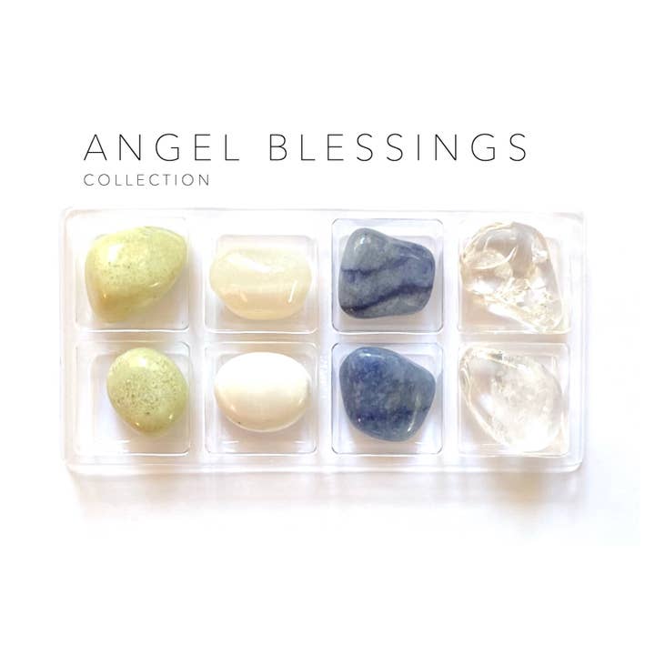 Crystal Grids - Vendita all'ingrosso Pietra/cristallo spirituale - Angel Blessings - Rox Box - set regalo con cristalli e pietre