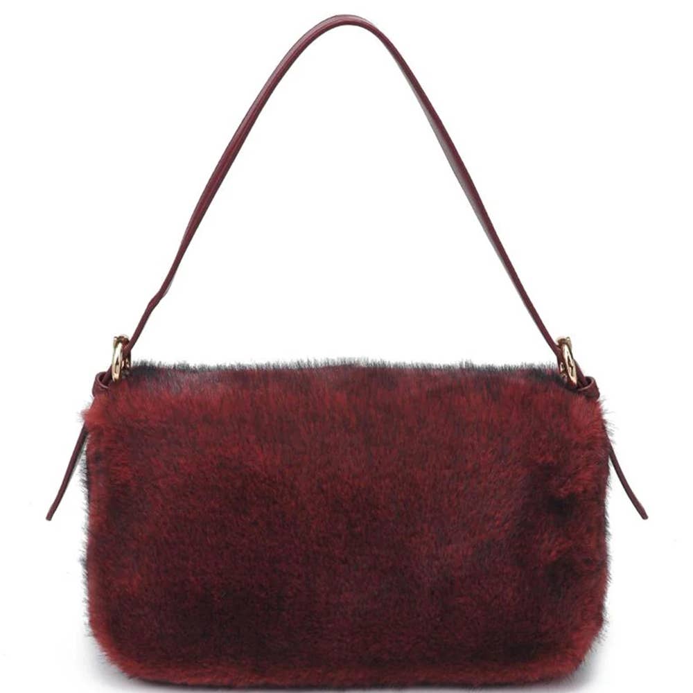 Oblige by G - Vente Sac porté épaule – femme - Sac à bandoulière en fausse fourrure 616471