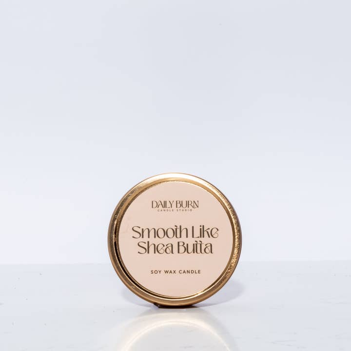 Daily Burn Candle Studio - Wholesale Travel Candles - Smooth Like Shea Butta Candle Tin