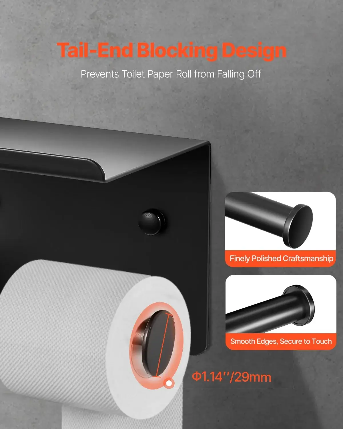VEVOR - Wholesale Toilet Paper Holder - BGSWSZJDZKKZPZOEOV04