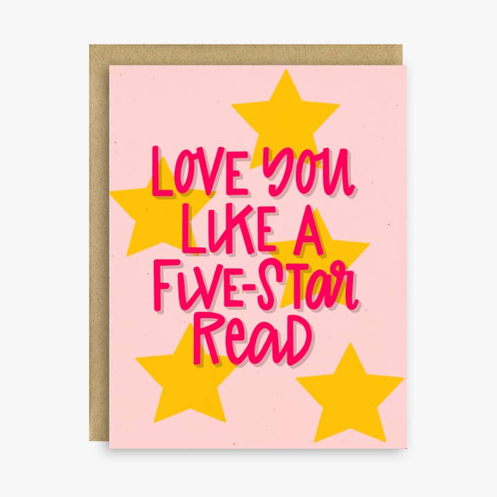 Love You Like a 5-Star Read Valentine’s Card for wholesale by Little Lovelies Studio