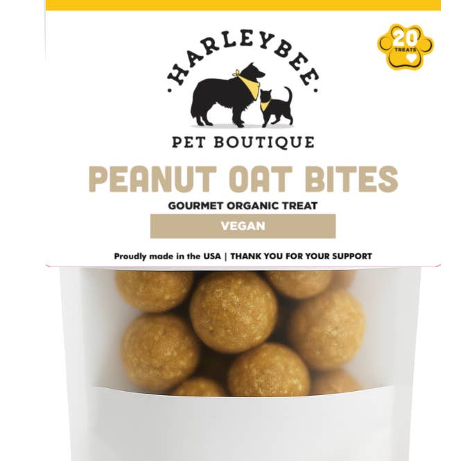 Peanut Oat Treats (Vegan) for wholesale by Harleybee Pet Boutique