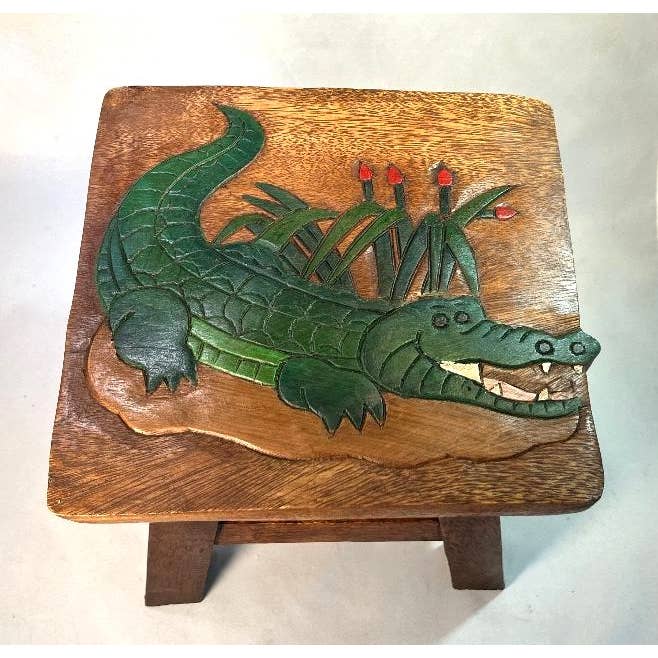 Stool, Alligator for wholesale by Sea Island Imports, Inc.