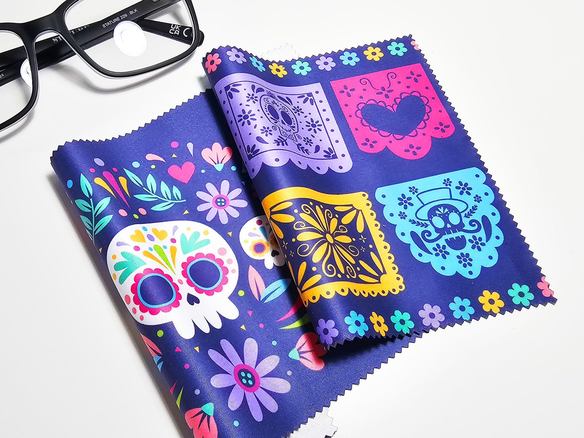 FunUsual Suspects - Wholesale Cleaning Cloth - Day of the Dead Screen Cleaning Cloth Set1