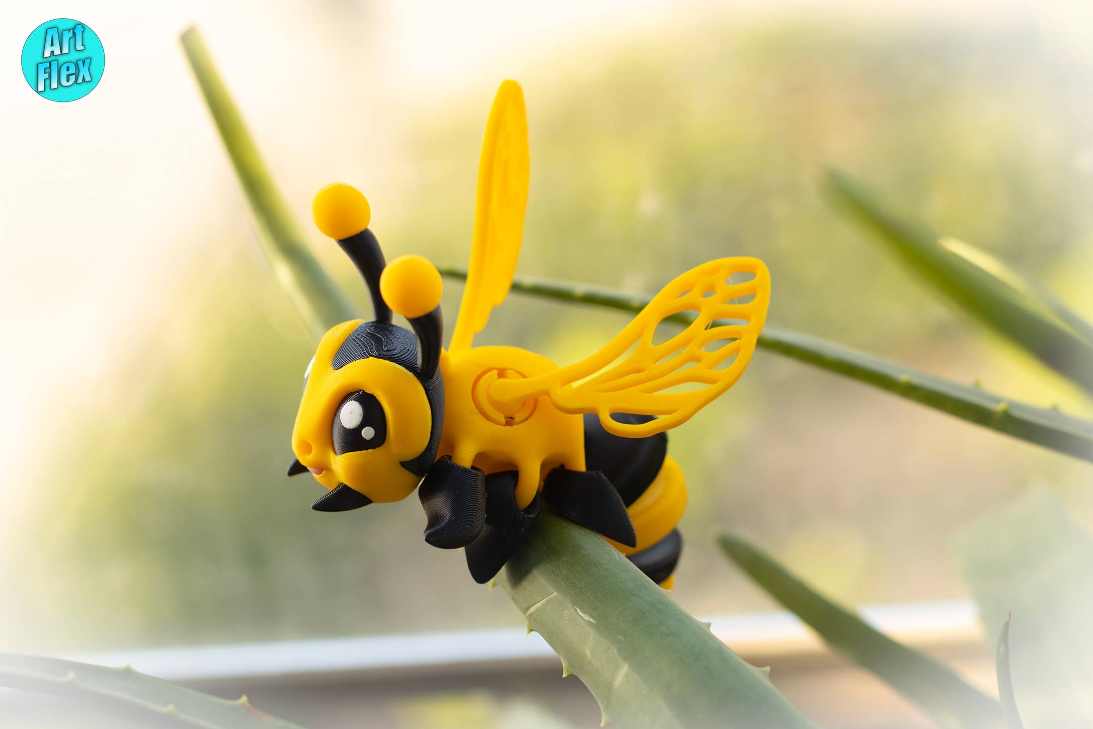 Great American Designs – Engroshandel Fidget - Børn – Bee og Queen Bee 3D-trykt artikuleret Fidget-legetøj4