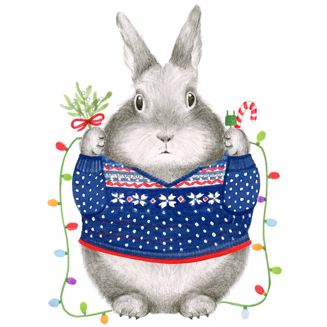 Dear Hancock - Wholesale Christmas card - Christmas Bunny1