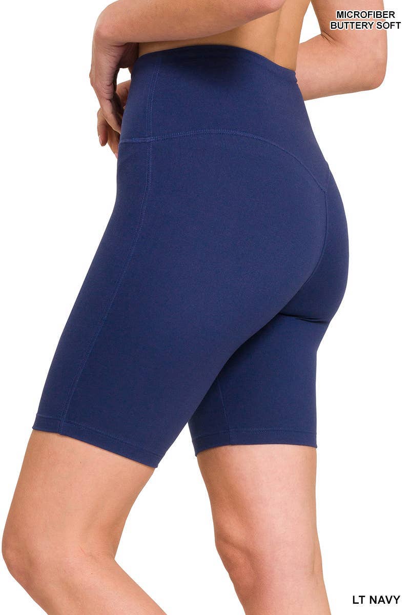 Vanilla Monkey - Wholesale Athletic Shorts - Women's - Brushed Wide Waistband Biker Shorts8