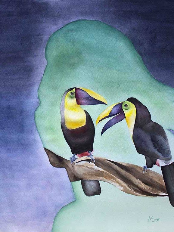 Toucan Tango for wholesale by AJ's Art Jam