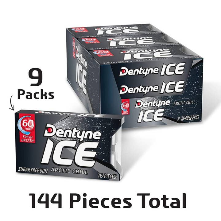 I Got Your Candy - Wholesale Chewing Gum - Dentyne Ice Sugarless Gum Artic Chill - 9ct