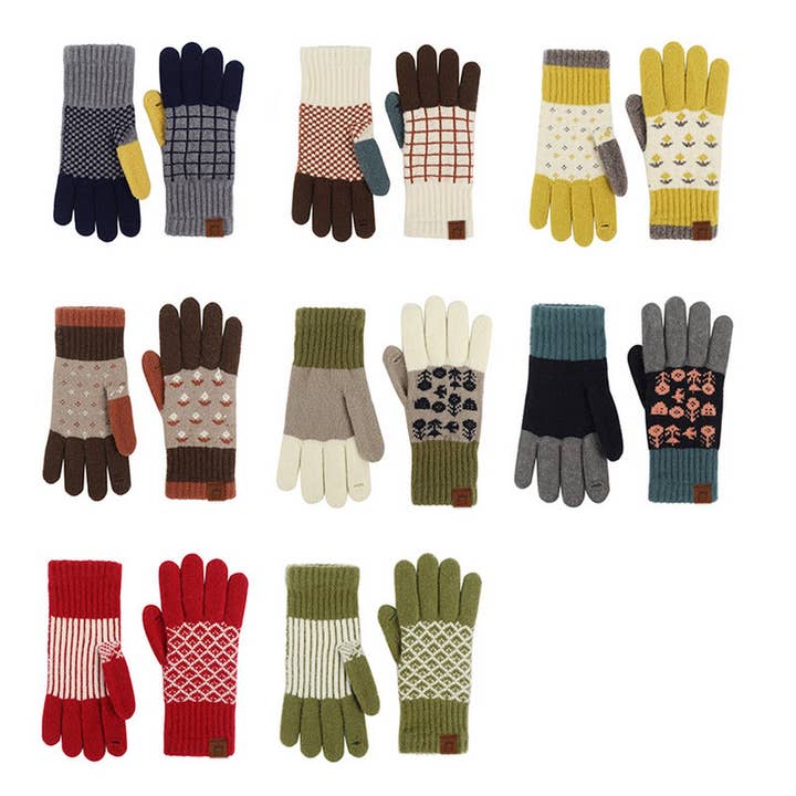 ACCITY - Wholesale Gloves - Women's - Knit Gloves – Cute & Warm Design_CWAG03739