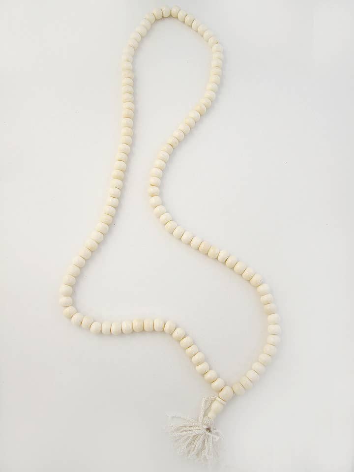 White Bone Mala- 12mm for wholesale by Tika