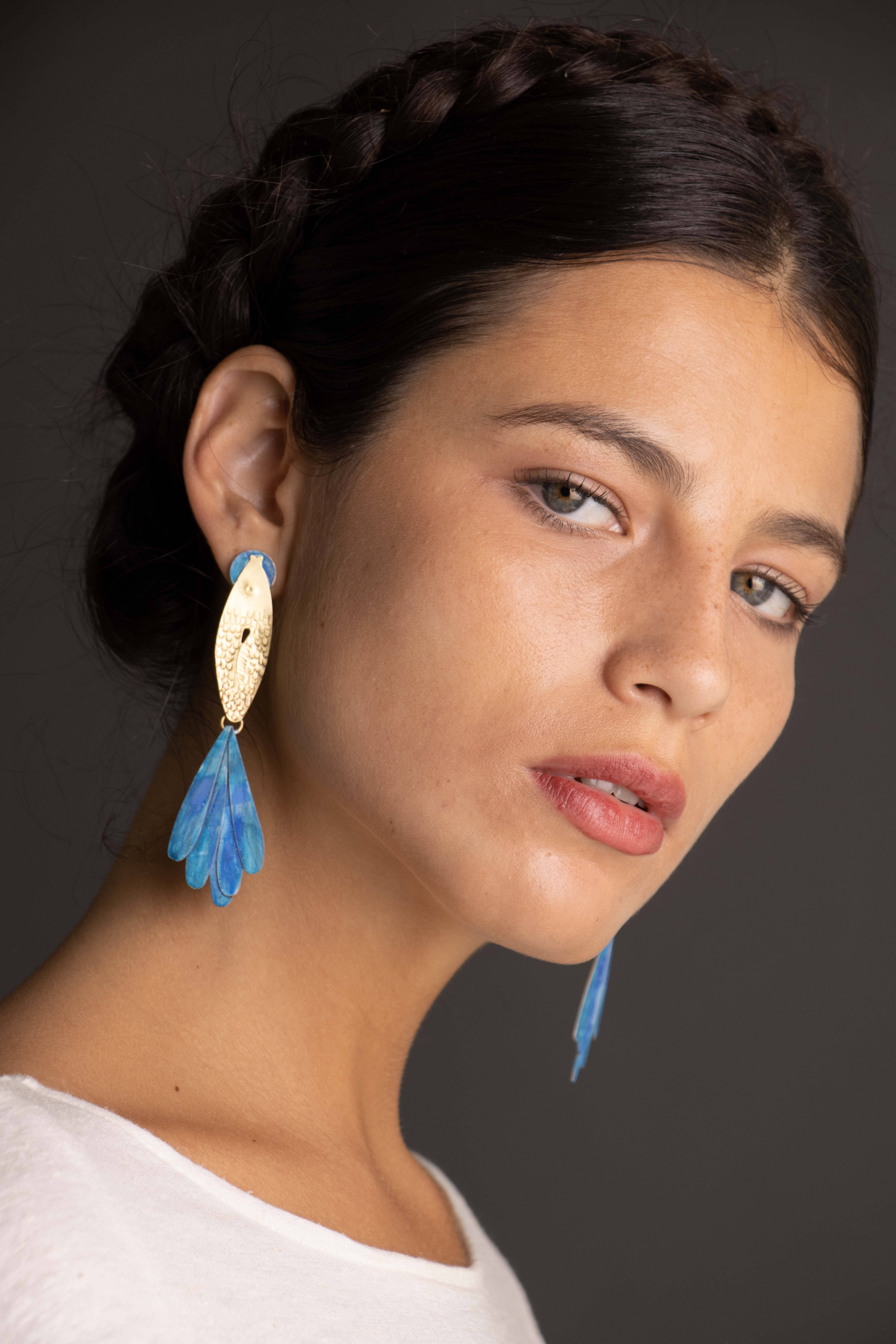Maria rosua - Wholesale Dangle Earrings - Fish of the Paraná1