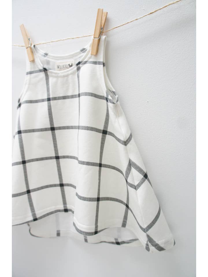 Willbirdbaby - Wholesale Dress - Kids - Dress- Baby/toddler/kids  Chickadee Swing Dress, mod check