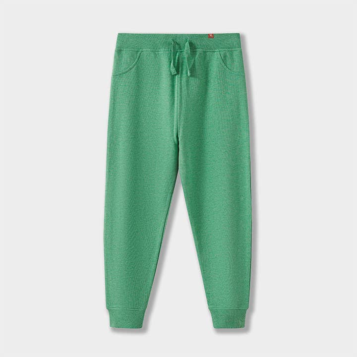 Organic Cotton Sweatpants in Green for wholesale by Hummingbear