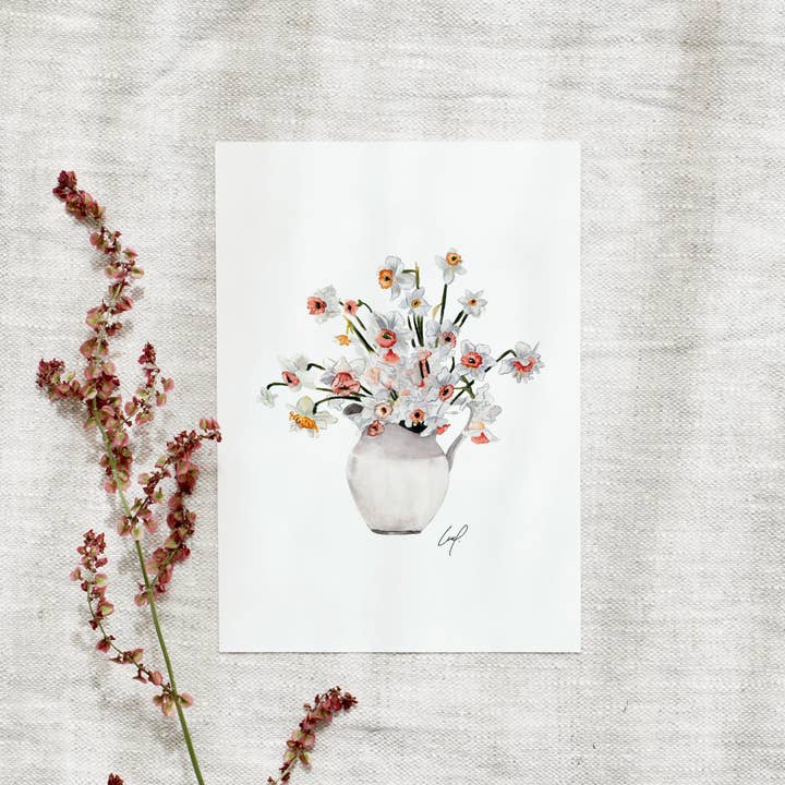 Postcard - Daffodiles for wholesale by Leo La Douce GmbH