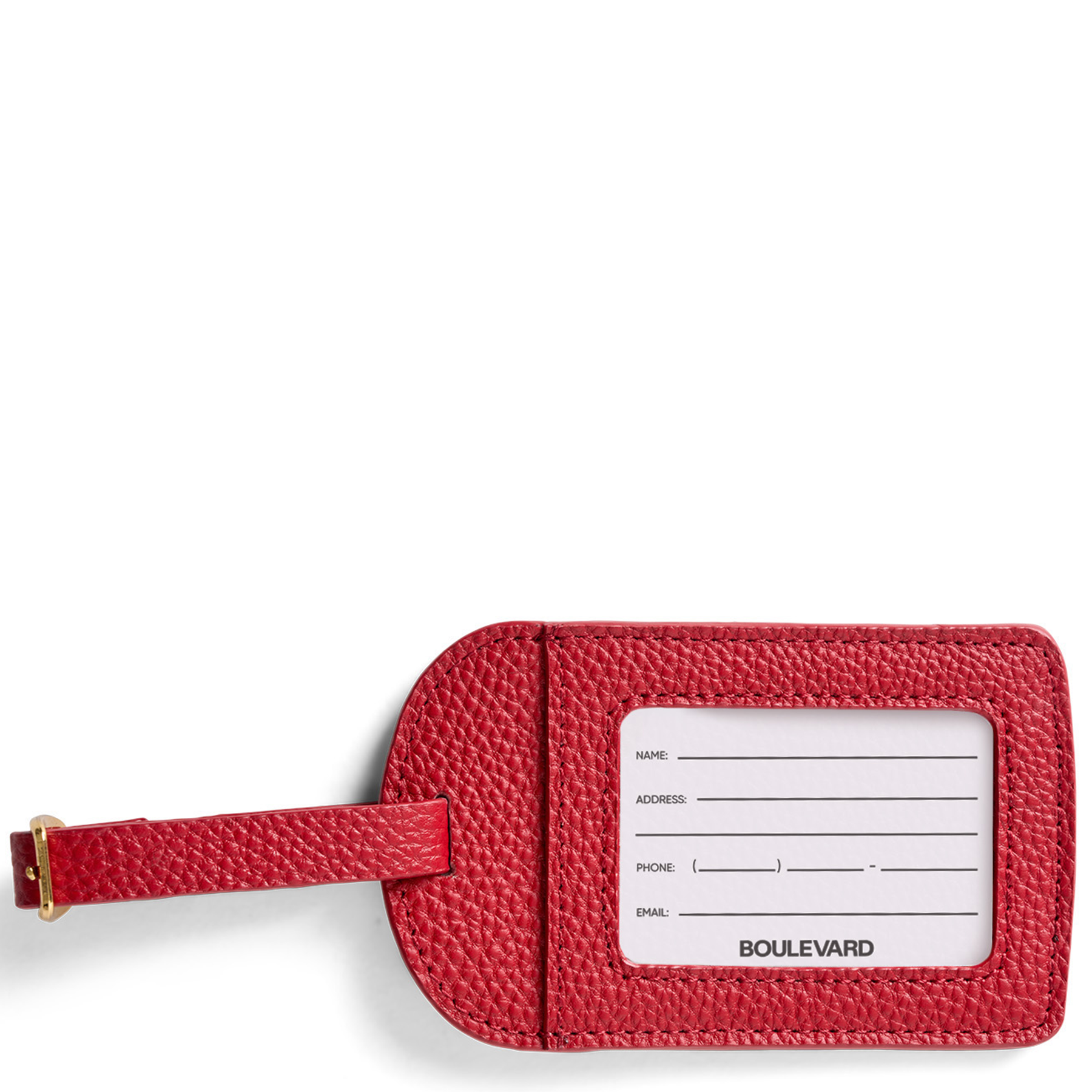 Boulevard - Wholesale Luggage Tag - "Amelia" Leather Luggage Tag (Personalizable)3