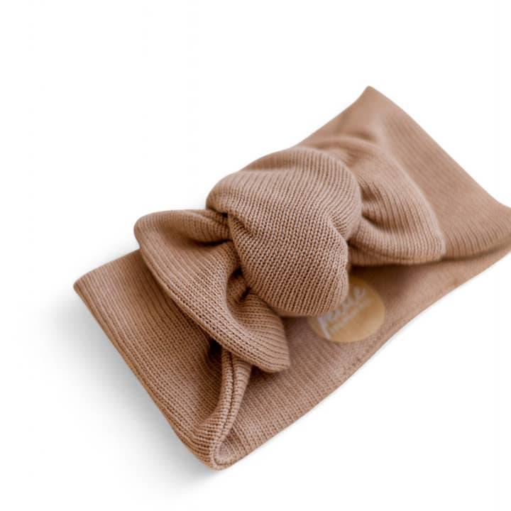 PETITE EvelinaApparel - Wholesale Fashion Headband - Baby - Headband / Cotton Knit - Creamy Beige1