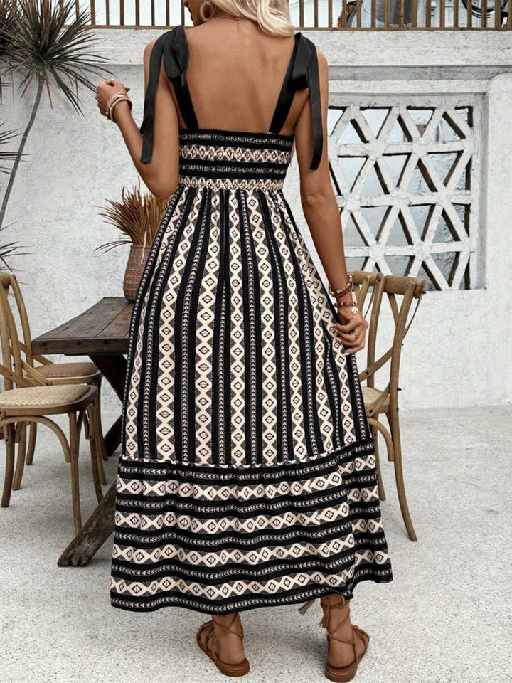 Wholesalesir - Wholesale Dress - Women's - Striped Patchwork Camisole Dress