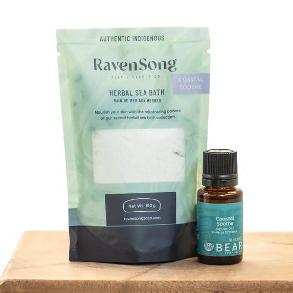Bain de Mer aux Herbes | Apaisement Côtier 150g pour la vente par RavenSong Soap & Candle