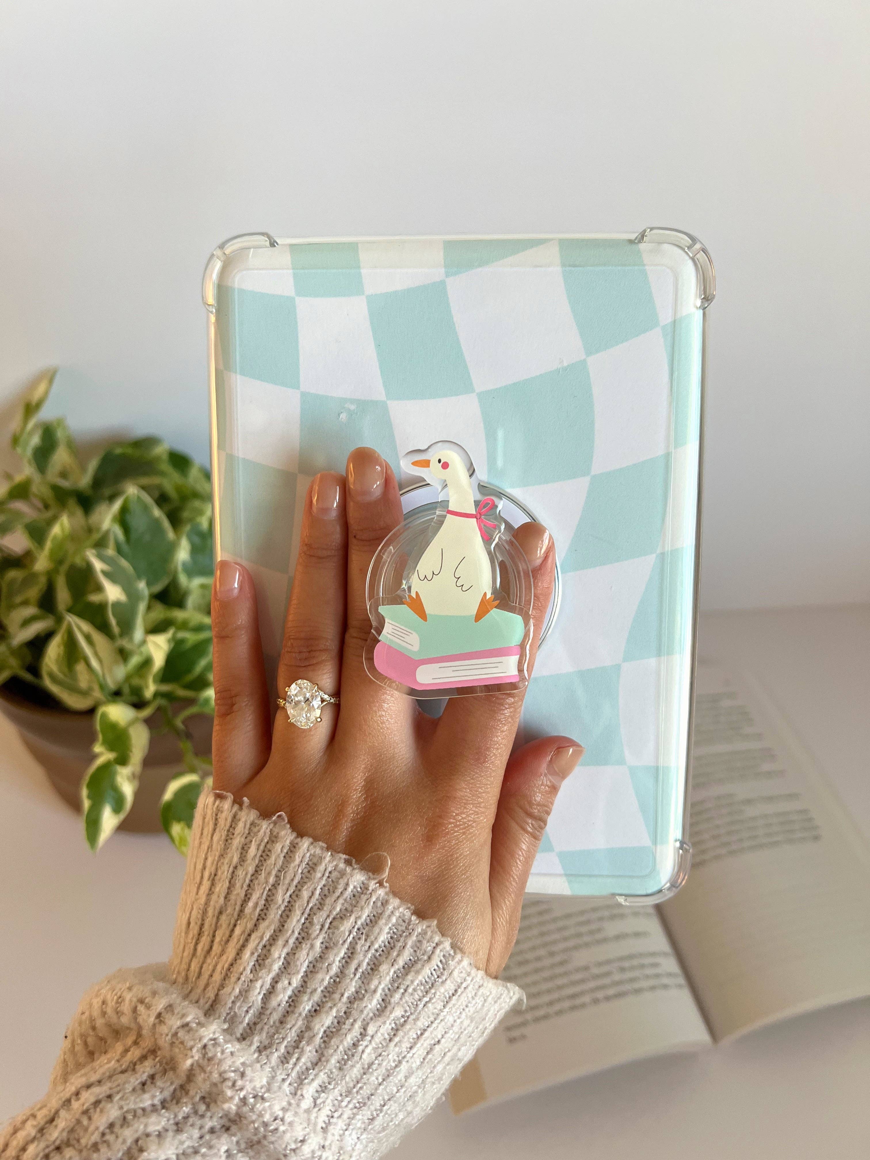 Birdie & Co. - Wholesale Phone Grip - Reading Goose Kindle Grip,Bookish Gift & E-Reader Accessory1