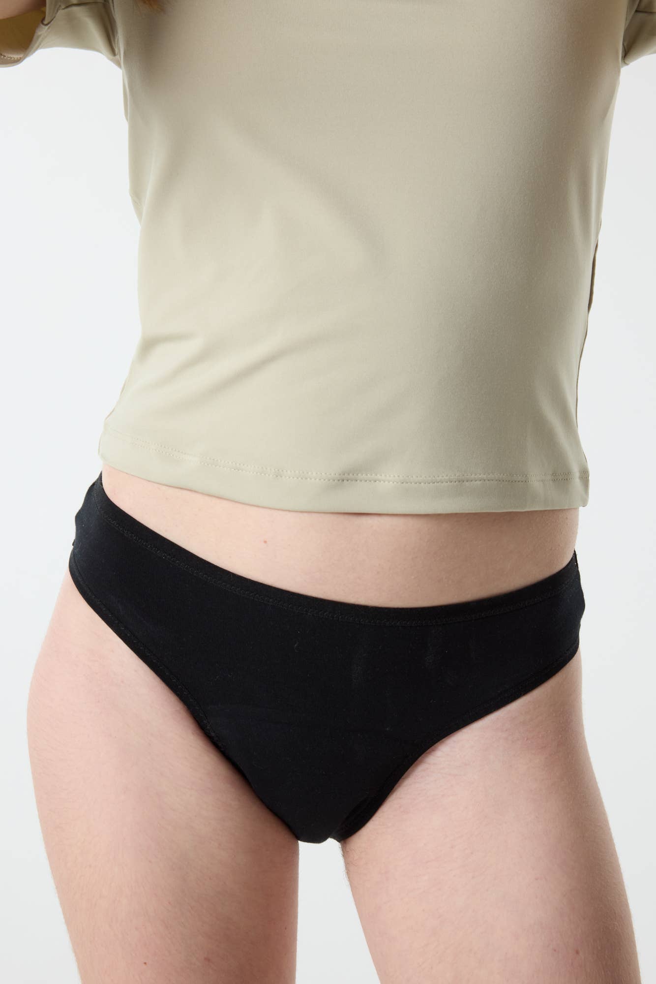 BLACK Teen organic cotton menstrual underwear - heavy flow for wholesale on Faire3