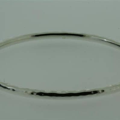 Narrow Oval Battered Bangle for wholesale by Makers & Providers