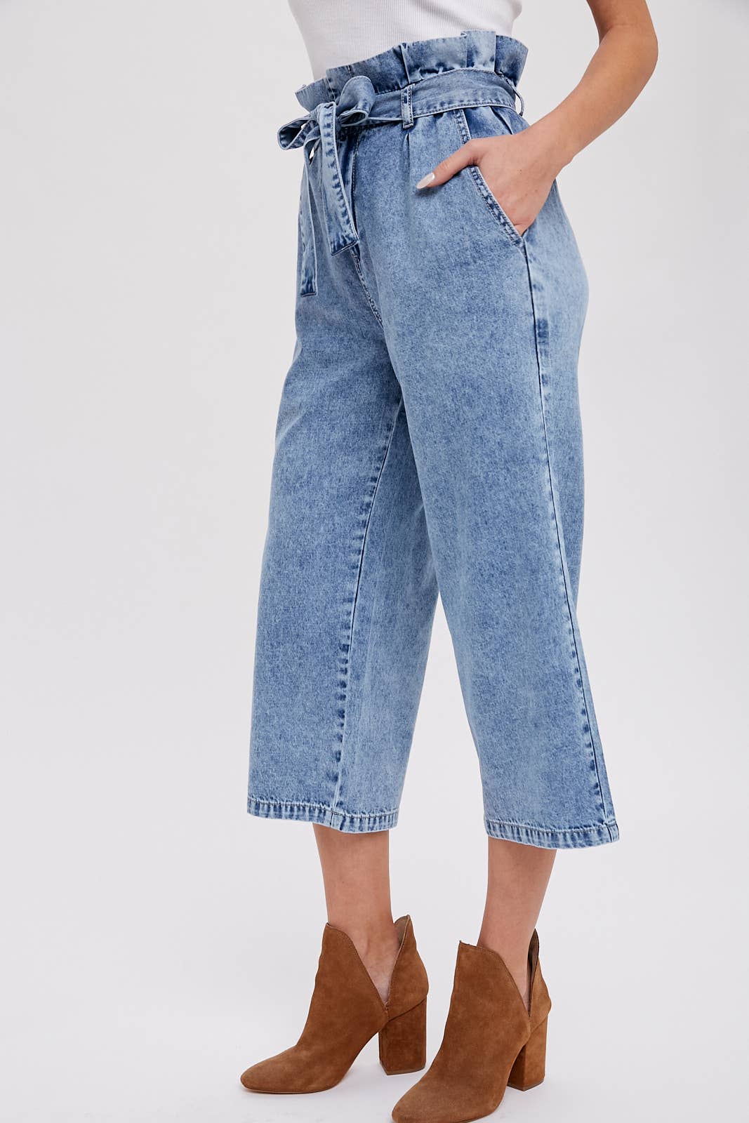 Bluivy - Wholesale Pants - Women's - BELTED PAPERBAG CULOTTES16