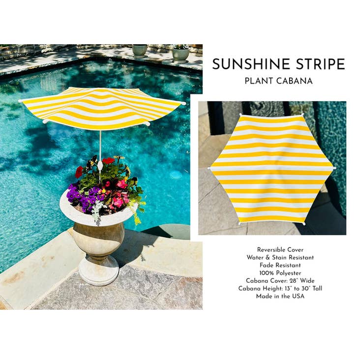 Sunshine Stripe Plant Cabana - 28"Wx30"T - Assembly Required for wholesale by Plant Cabana