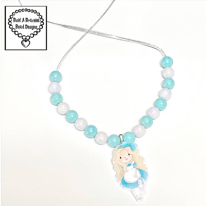 Tea 🫖 Party Princess Inspired Adjustable Necklace for wholesale by Build A Bracelet Bead Designs