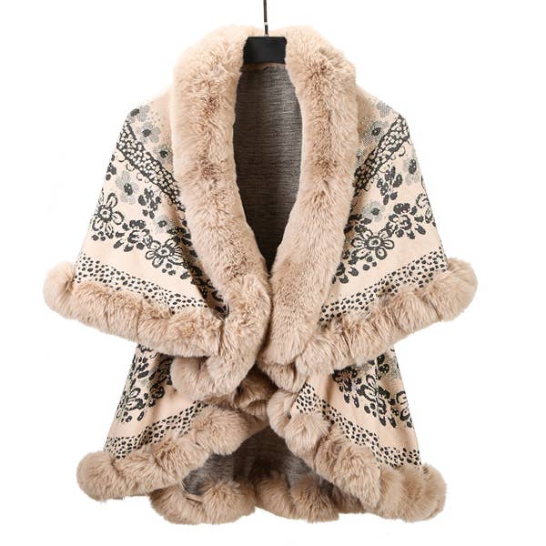 Ladies Fashion Faux Fur Winter Coat for wholesale by Nima Accessories Inc