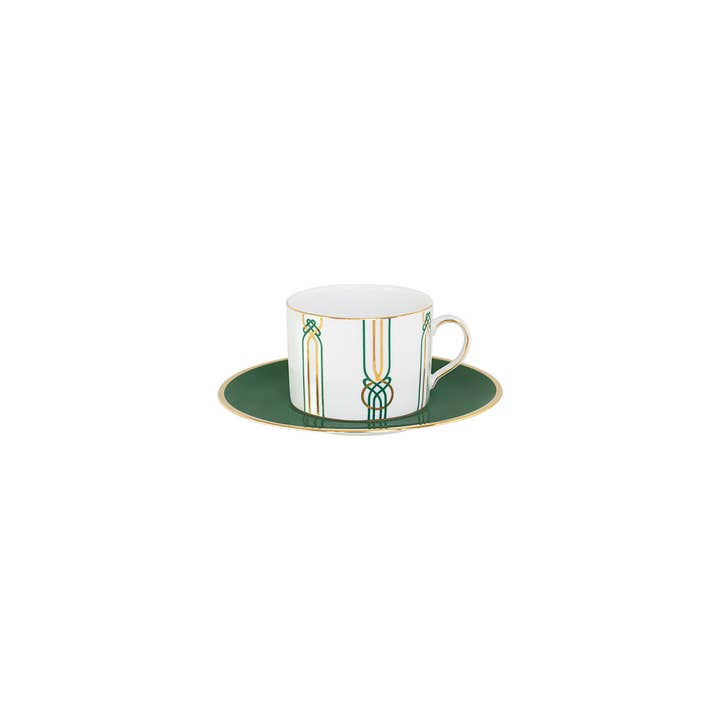 Liberty Teetasse mit Untertasse (4er-Set) für den Großhandel von CASANOI by Porcel