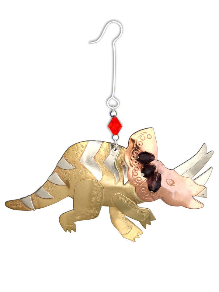 Triceratops Ornament for wholesale by Pilgrim Imports