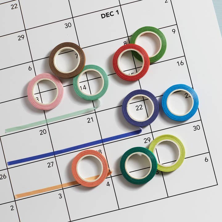 The Essential Calendar - Wholesale Washi Tape - Colored Washi Tape4