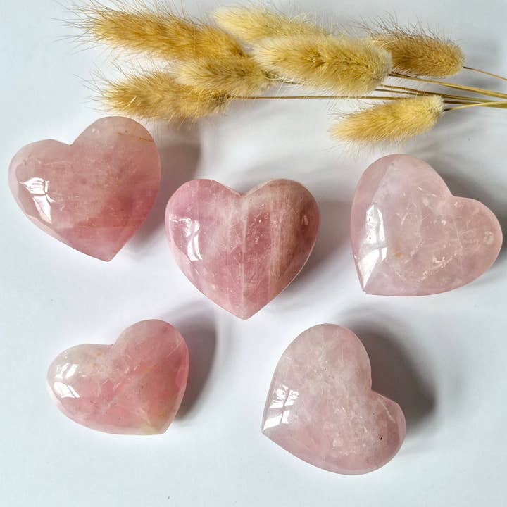 Moonlight Gemstones - Wholesale Spiritual Stone/Crystal - Rose Quartz Heart 7-10 cm– The Stone of Unconditional Love (Valentine's Gift)2