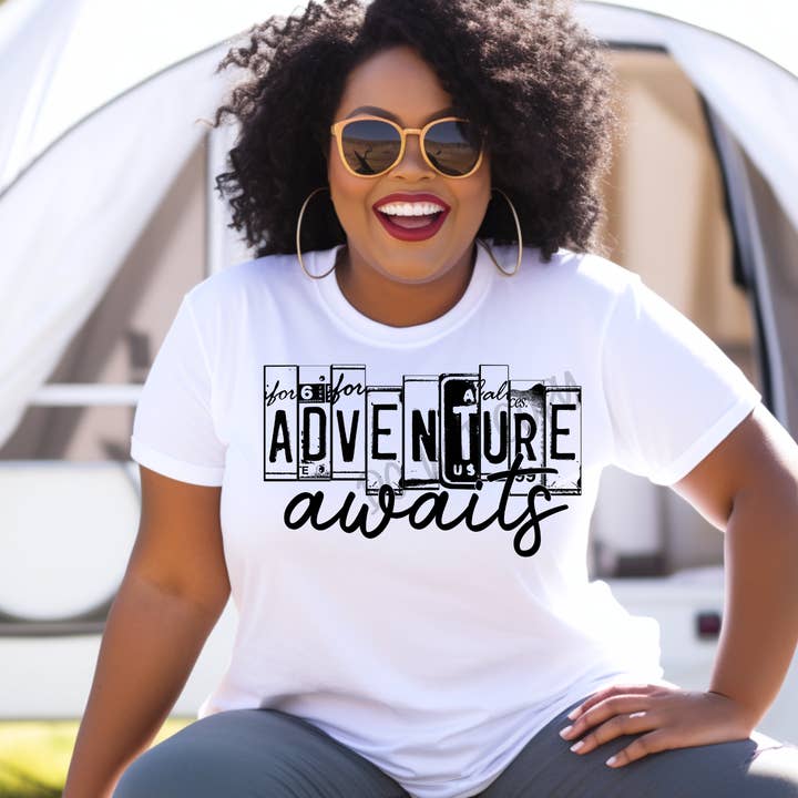 Adventure Awaits - Tee for wholesale by Cash & Drix Wholesale