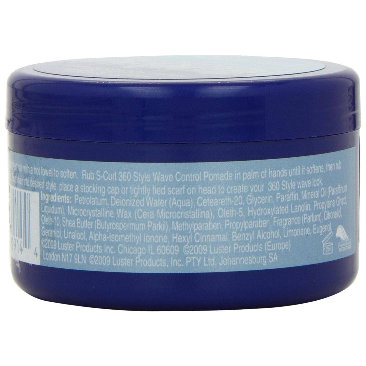 KT Supply – Engroshandel Hårstyling gel/mousse – Lusters ScURL 360 Style Wave Control Pomade, 3 Oz.1