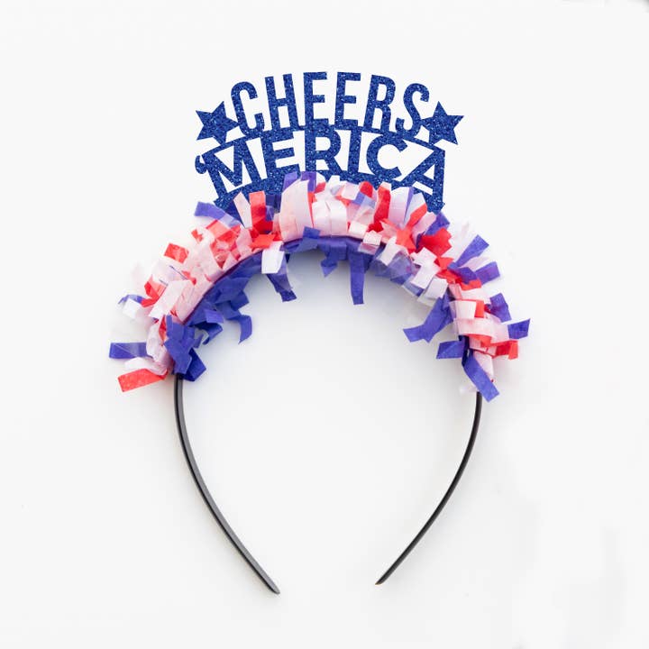 Cheers 'Merica 4 juli Feesthaarbanddecor voor wholesale door Festive Gal