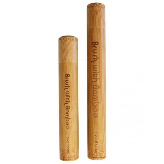 Brush With Bamboo - Wholesale Toothbrush Holder - Adult Bamboo Travel Case