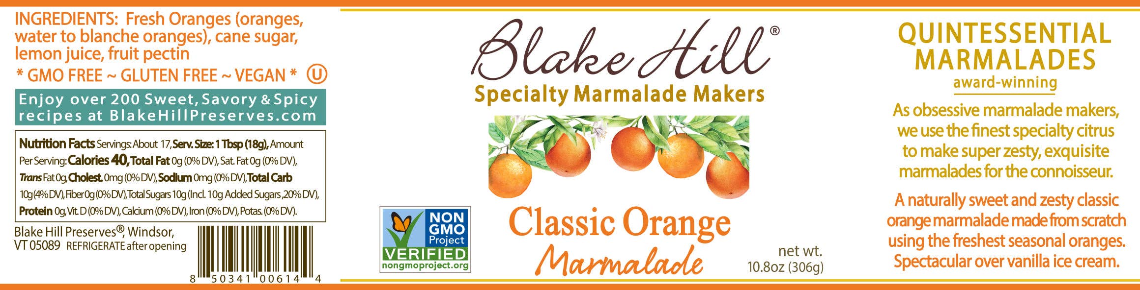 Blake Hill Preserves - Wholesale Jam/Jelly - Classic Orange Marmalade10